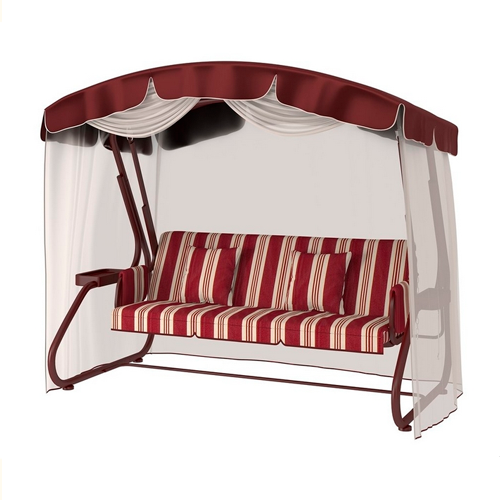 Садовые качели с москитной сеткой