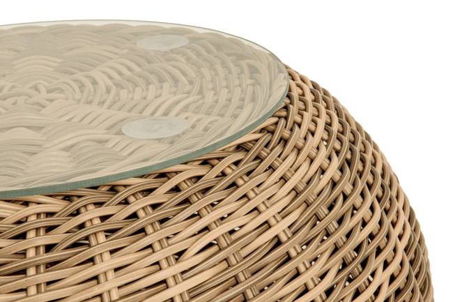 "Барселона" кофейный столик из искусственного ротанга, цвет соломенный "Барселона" кофейный столик из искусственного ротанга, цвет соломенный