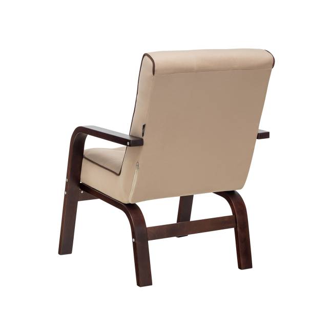 Кресло Leset Модена Орех текстура V18 бежевый, кант V23 молочный шоколад Кресло Leset Модена Орех текстура V18 бежевый, кант V23 молочный шоколад