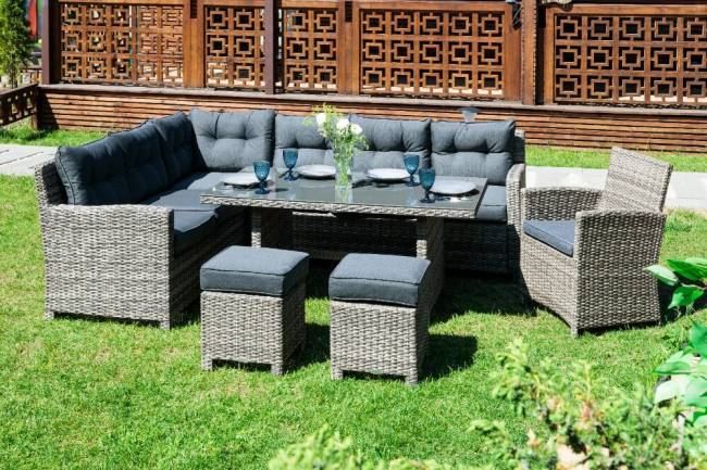 Угловой комплект Genry из искусственного ротанга