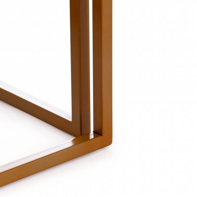 Столик кофейный Secret De Maison QUATTRO ( mod. 14153 ) алюминиевый сплав/мрамор, 41*41*41 см, золотой/белый мрамор Столик кофейный Secret De Maison QUATTRO ( mod. 14153 ) алюминиевый сплав/мрамор, 41*41*41 см, золотой/белый мрамор