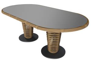 MOKKA MAJORCA стол обеденный, цвет соломенный MOKKA MAJORCA стол обеденный, цвет соломенный