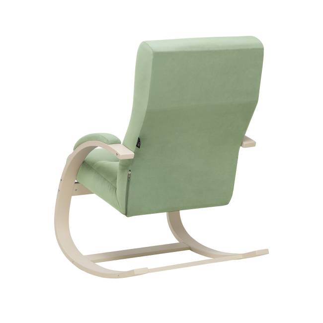Кресло-качалка Leset Милано Слоновая кость V14 бирюзовый