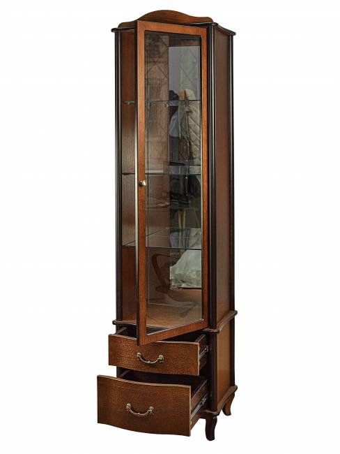 Шкаф-витрина Джульетта, орех Л