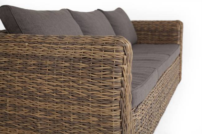 "Кальяри" диван из искусственного ротанга (гиацинт) трехместный, цвет соломенный "Кальяри" диван из искусственного ротанга (гиацинт) трехместный, цвет соломенный