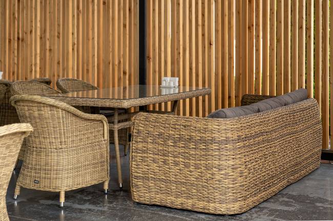 "Кальяри" диван из искусственного ротанга (гиацинт) трехместный, цвет соломенный "Кальяри" диван из искусственного ротанга (гиацинт) трехместный, цвет соломенный