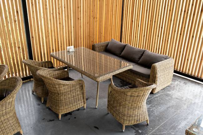 "Кальяри" диван из искусственного ротанга (гиацинт) трехместный, цвет соломенный "Кальяри" диван из искусственного ротанга (гиацинт) трехместный, цвет соломенный