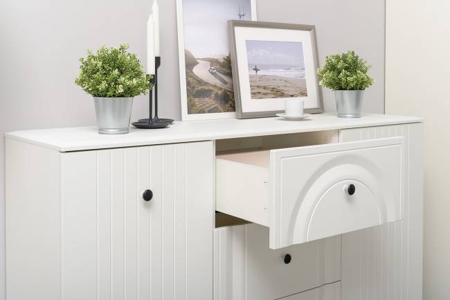 Стенка для аппаратуры Валенсия № 100 цвет белый шагрень Стенка для аппаратуры Валенсия № 100 цвет белый шагрень