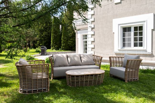 "Валенсия" лаунж-зона из искусственного ротанга, цвет соломенный "Валенсия" лаунж-зона из искусственного ротанга, цвет соломенный