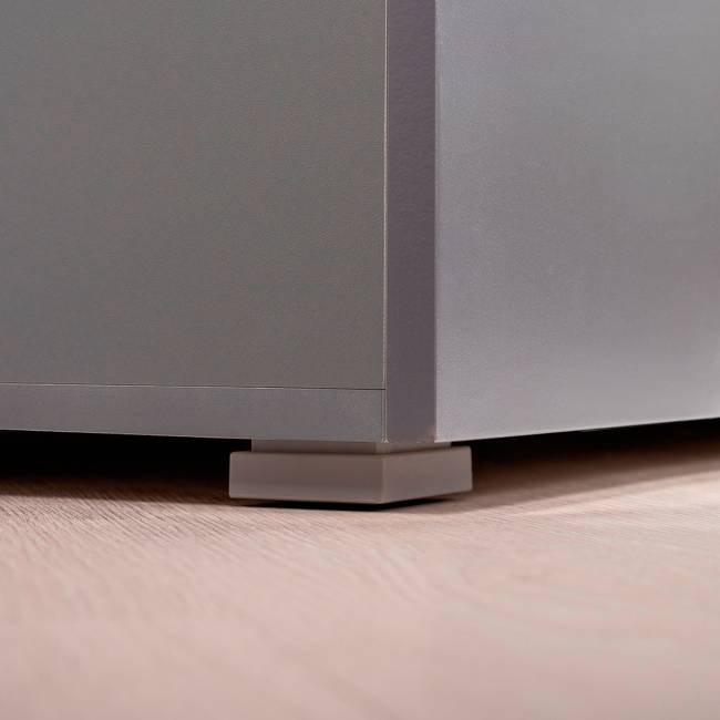 Набор из трёх шкаф-пеналов Октава цвет серый графит/дуб крафт золотой Набор из трёх шкаф-пеналов Октава цвет серый графит/дуб крафт золотой