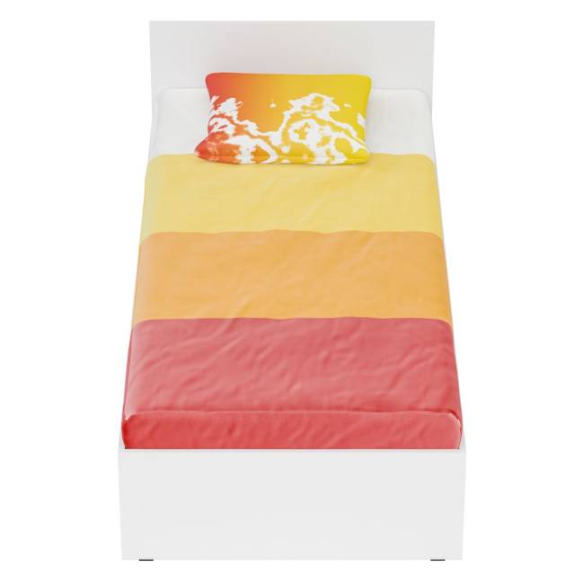 Кровать белая Стандарт 0900 цвет белый