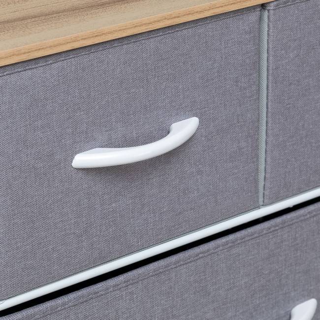 Комод Leset Ноа 9 ящиков Белый Светло-серый Комод Leset Ноа 9 ящиков Белый Светло-серый