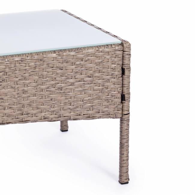 Лаундж сет [диван+2кресла+столик+подушки] (мод.210013 А) пластиковый ротанг, 107х60х83см/60х60х83см/79,5х45,5х34см, серый, ткань DB-11 светло-серый серый, ткань: DB-11 светло-серый пластиковый ротанг