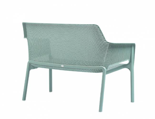 Диван пластиковый Net Bench ментоловый 1160х700х860 мм Диван пластиковый Net Bench ментоловый 1160х700х860 мм