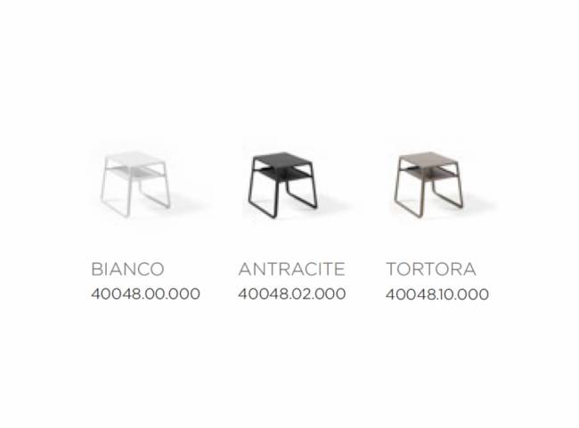 Столик пластиковый для лежака Pop антрацит 440х395х385 мм Столик пластиковый для лежака Pop антрацит 440х395х385 мм