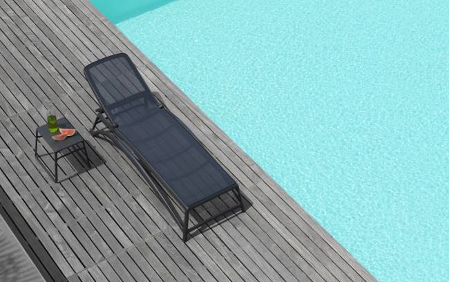 Столик пластиковый для лежака Pop антрацит 440х395х385 мм Столик пластиковый для лежака Pop антрацит 440х395х385 мм