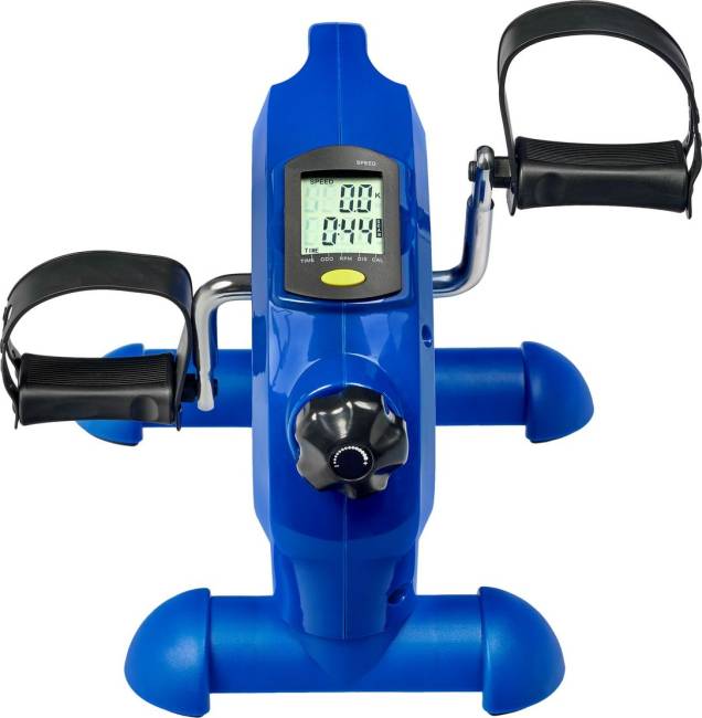 Мини велотренажер синий с рукояткой, Bradex