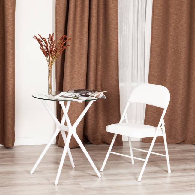 Стул складной FOLDER (mod. 3022G) каркас: металл, сиденье/спинка: экокожа, 46.5 х 47.5 х 79 см, white (белый) / white (белый) (Комплект из 6 шт.) белый каркас: металл, сиденье/спинка: экокожа Стул складной FOLDER (mod. 3022G) каркас: металл, сиденье/спинка: экокожа, 46.5 х 47.5 х 79 см, white (белый) / white (белый) (Комплект из 6 шт.) белый каркас: металл, сиденье/спинка: экокожа