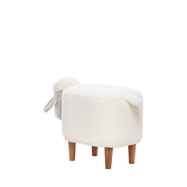 Пуф Leset Lamb COMBI Молочный, компаньон серый Бук