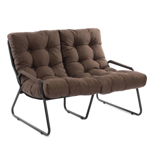 Диван Ergo/Эрго рогожка, коричневый, 3М7-147 коричневый рогожка