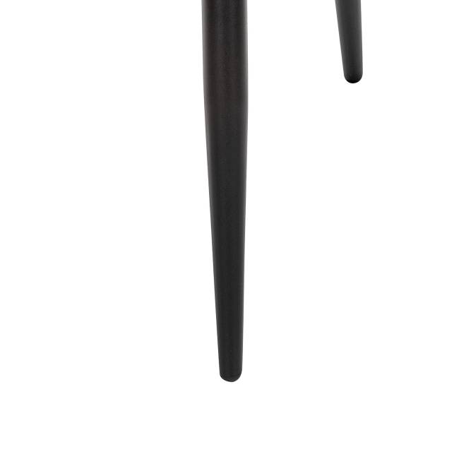 Стул с подлокотниками Leset Слим, каркас Черный, велюр Персиковый Персиковый Черный