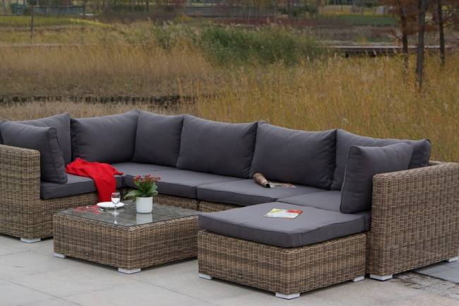 "Лунго" модуль диванный угловой с подушками, цвет соломенный "Лунго" модуль диванный угловой с подушками, цвет соломенный