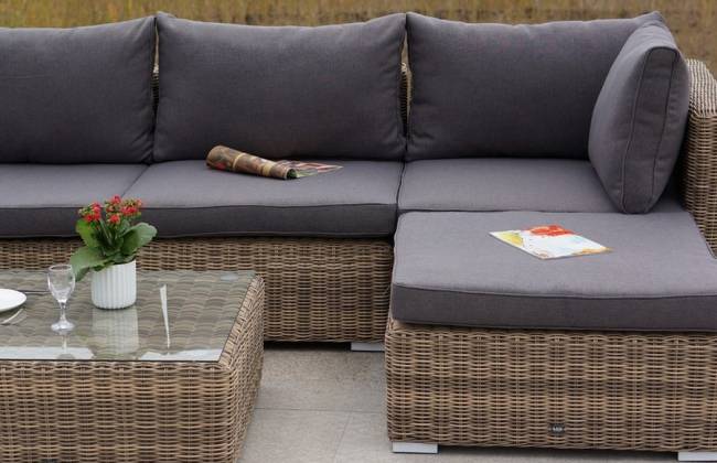 "Лунго" модуль диванный угловой с подушками, цвет соломенный "Лунго" модуль диванный угловой с подушками, цвет соломенный