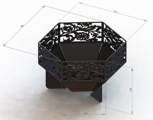 Костровая чаша "Паттерн"