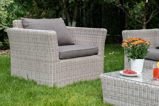 "Капучино" лаунж-зона из искусственного ротанга, цвет бежевый "Капучино" лаунж-зона из искусственного ротанга, цвет бежевый