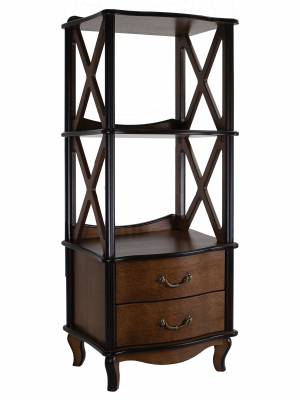 Этажерка Джульетта 2 уровня, орех Л