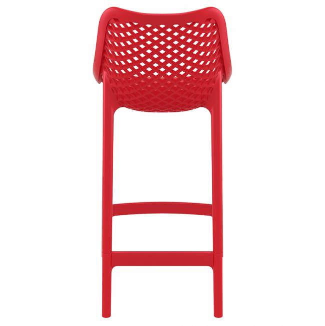 Стул пластиковый полубарный Air Bar 65 красный 440х510х950 мм