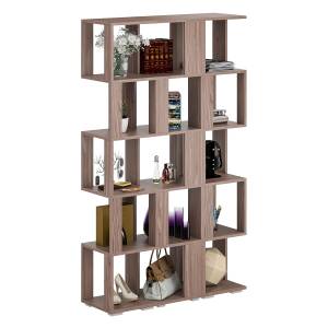 Комплект их 3-х открытых стеллажей цвет ясень шимо тёмный