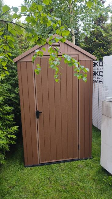 Сарай "Дарвин 4х6" (размеры 118 х 184 см), коричневый