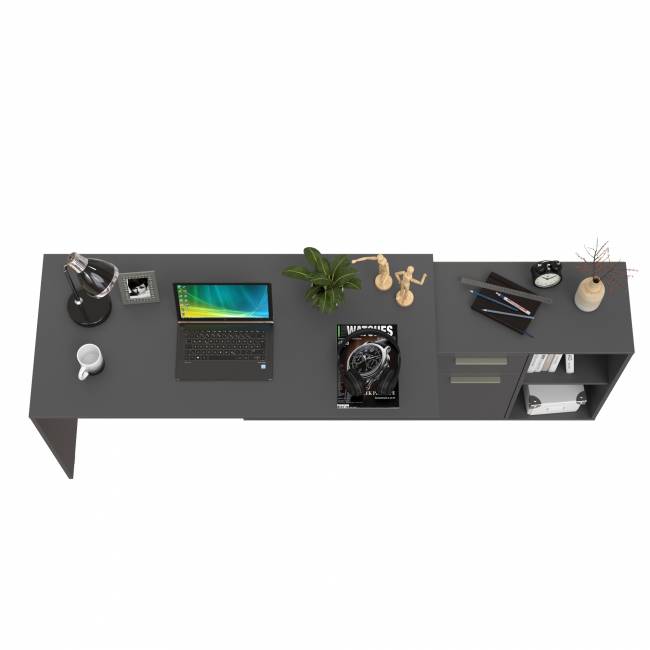 Стол-трансформер письменный Лайт 03.245.01 цвет тёмно-серый Стол-трансформер письменный Лайт 03.245.01 цвет тёмно-серый