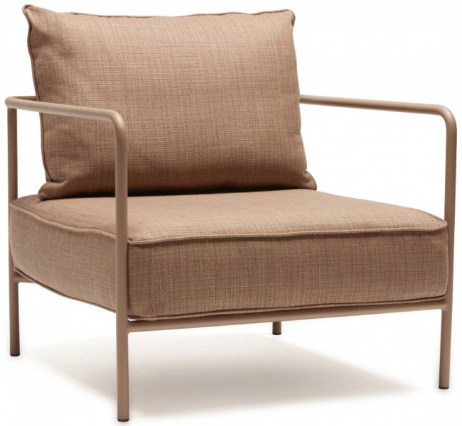 Кресло лаунж c подушкой Flap карамельный, ржавый 840х840х880 мм