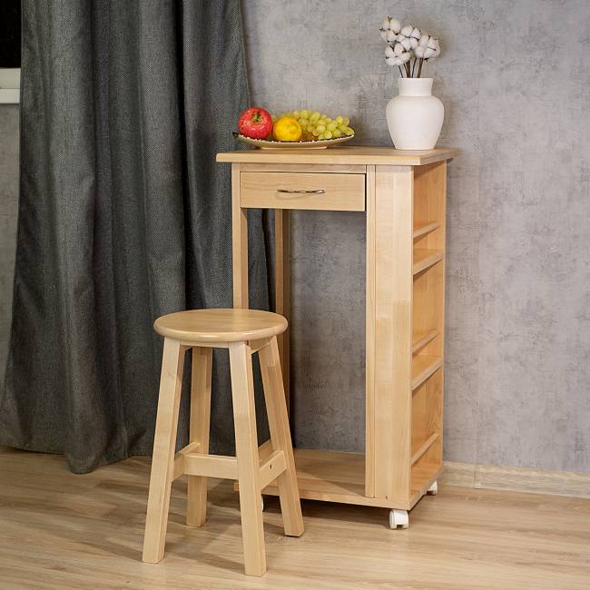 Тумба с табуретом лак Тумба с табуретом лак