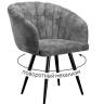 Стул DikLine 442 поворотный, M14 серый, ножки черные Стул DikLine 442 поворотный, M14 серый, ножки черные