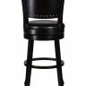 Вращающийся полубарный стул DOBRIN TONY COUNTER, капучино, черный