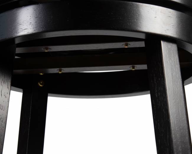 Вращающийся полубарный стул DOBRIN TONY COUNTER, капучино, черный