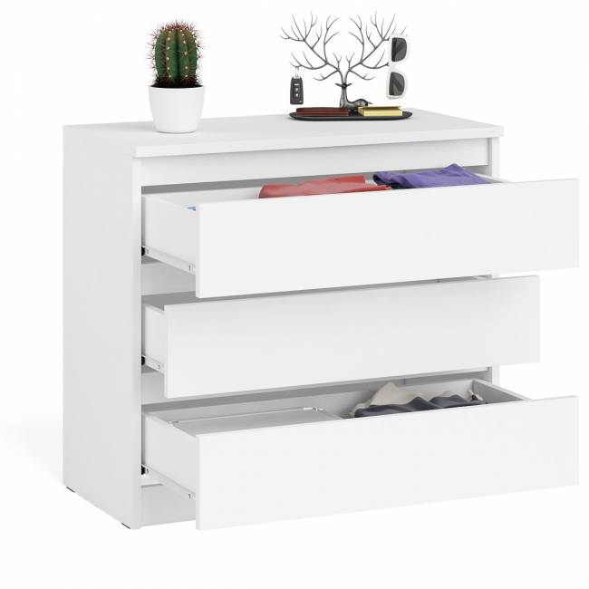 Комод три ящика Мори МК800.1 цвет белый Комод три ящика Мори МК800.1 цвет белый