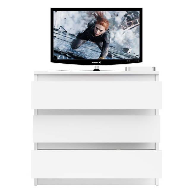 Комод три ящика Мори МК800.1 цвет белый Комод три ящика Мори МК800.1 цвет белый