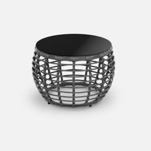 Стол Lotus D780 СТ кофейный (с упаковкой) Ирбис, RAL 1019, CT.Белый сатин