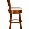Вращающийся полубарный стул DOBRIN WILLIAM COUNTER, шоколад, кремовый