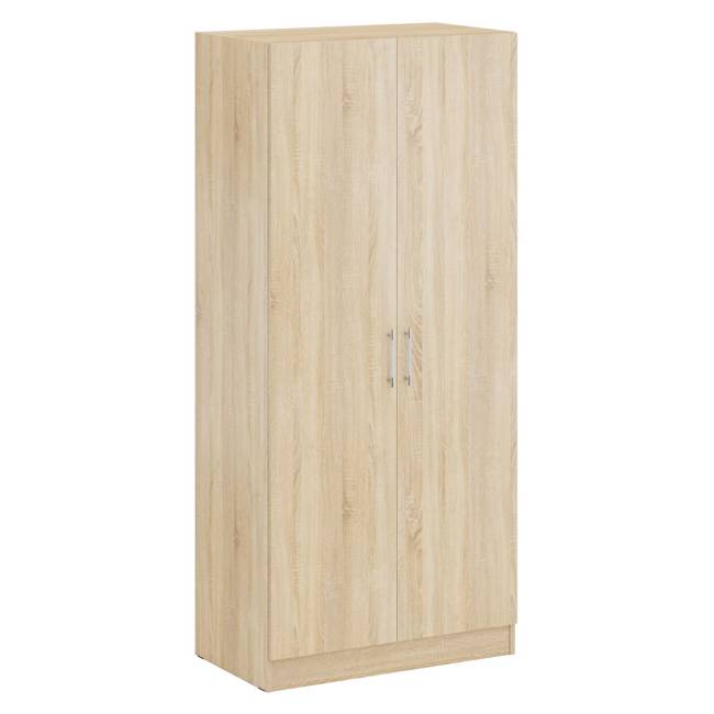 Кровать двуспальная 1600 со шкафом для одежды 2-х створчатым Стандарт цвет дуб сонома