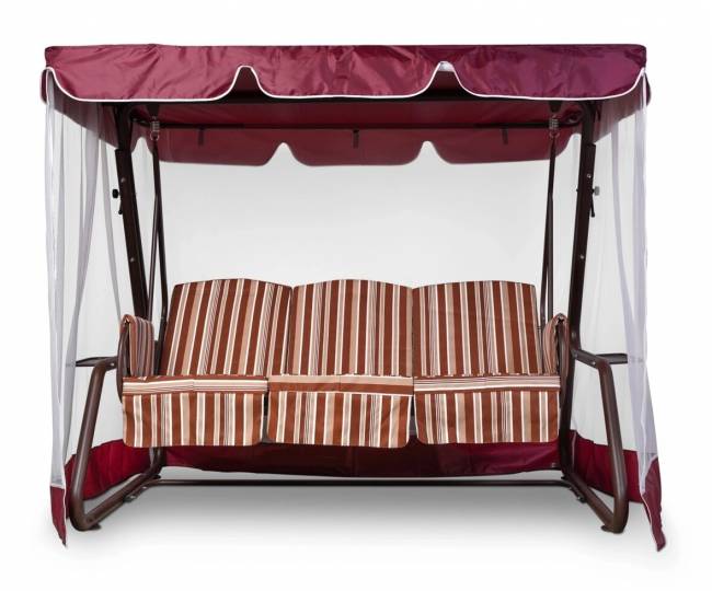 Тент-крыша + москитная сетка Барышня 247х170х185, бордовый Тент-крыша + москитная сетка Барышня 247х170х185, бордовый