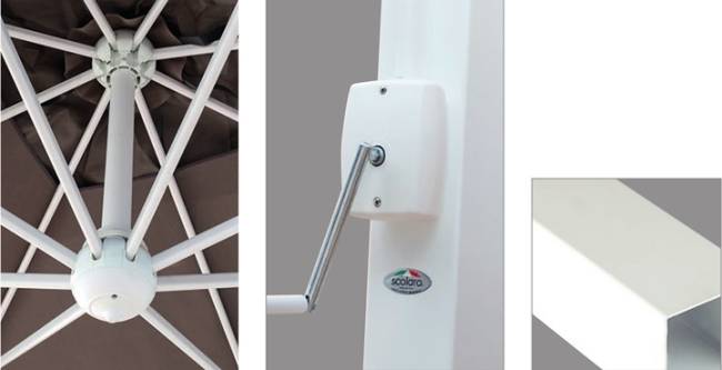 Зонт профессиональный 3х4 м Pompei Braccio белый, слоновая кость 3000х4000 мм Зонт профессиональный 3х4 м Pompei Braccio белый, слоновая кость 3000х4000 мм