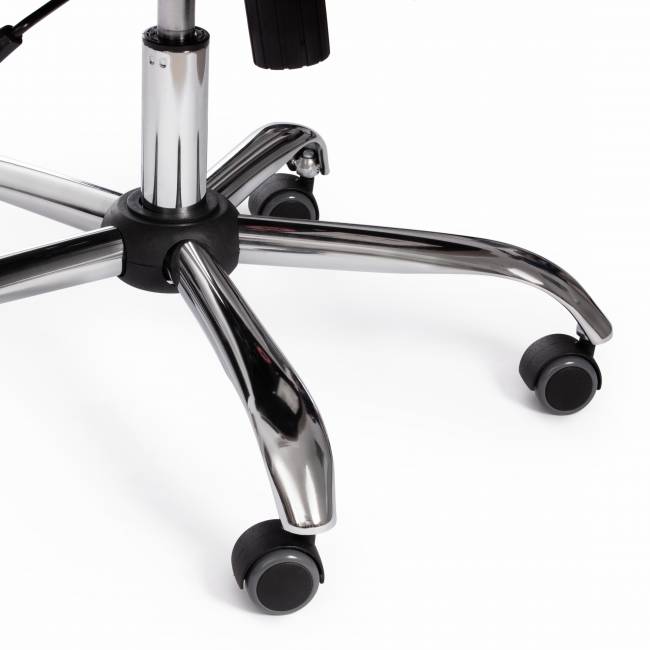 Кресло СН9944 (22) хром кож/зам, черный, 36-6 черный кож/зам