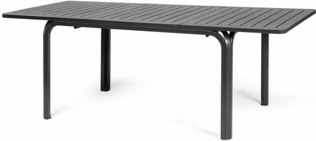 Стол пластиковый раздвижной Alloro 140 Extensible антрацит 1400-2100х1000х730 мм Стол пластиковый раздвижной Alloro 140 Extensible антрацит 1400-2100х1000х730 мм