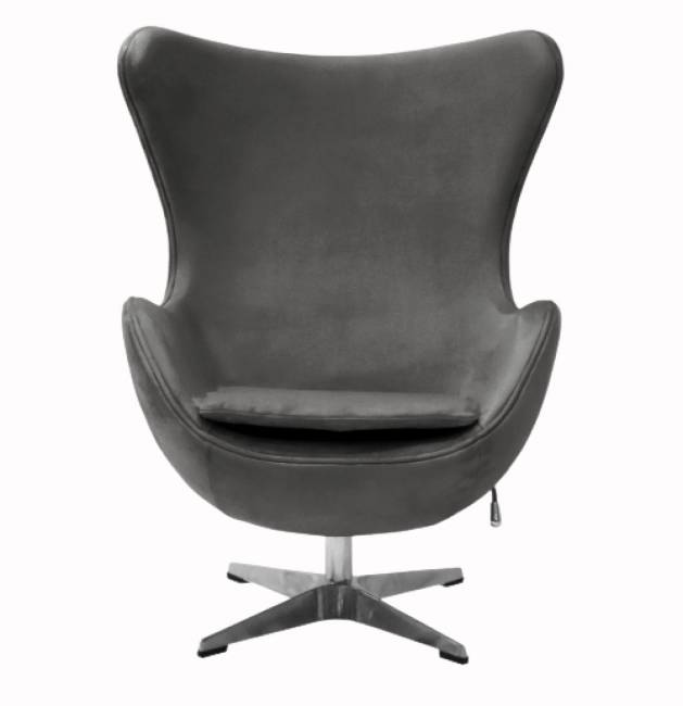 Кресло Egg темно-серый бархат Кресло Egg темно-серый бархат